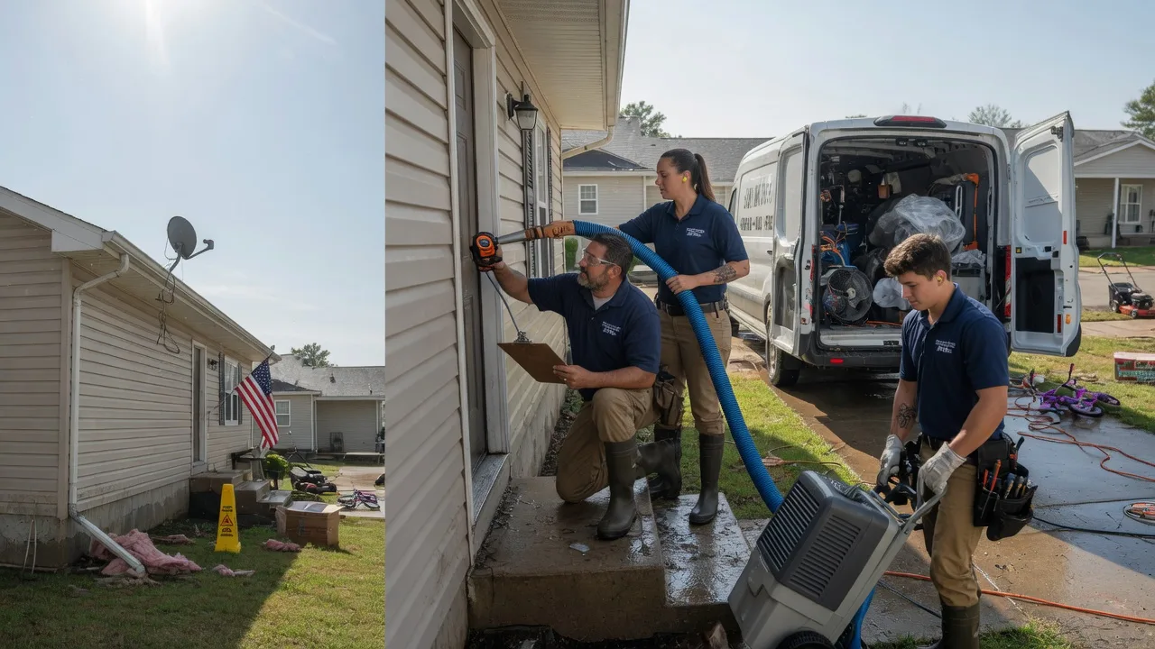 Ceiling Water Damage Restoration in Ramsay, MI near me